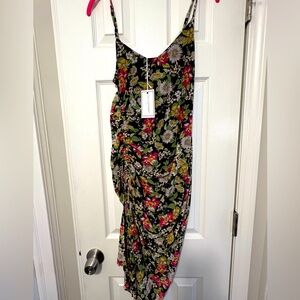 No comment floral midi dress